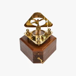 Triangle Sundial Brass Compass