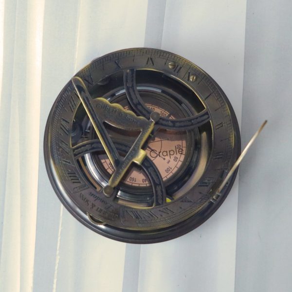 Gilbert & Sons Antique Brass Sundial Compass - Image 2