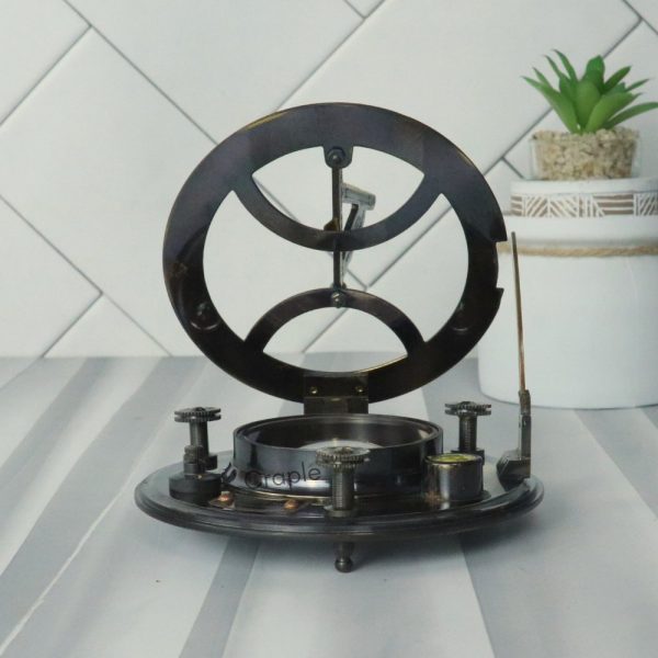 Gilbert & Sons Antique Brass Sundial Compass - Image 3