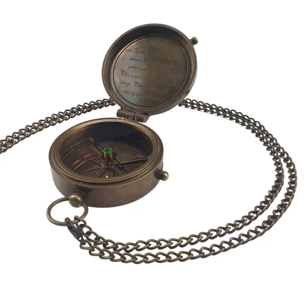 Antique Brass Compass