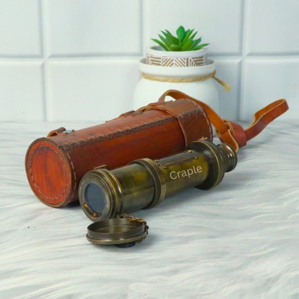 16.5" Dollond London Telescope | Antique Brass, 4-Pipe Extendable | Nautical Collectible & Decor Gift - Image 3
