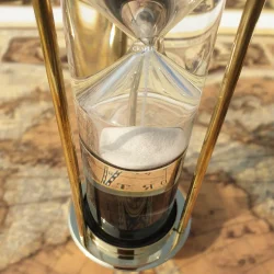 brass hourglass downside