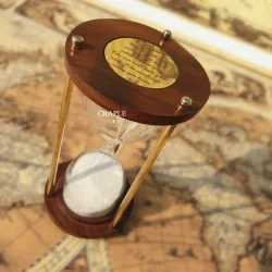Antique hourglass side