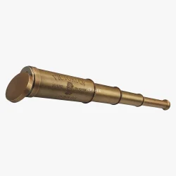 12" Victorian Marine 1915 Telescope | Antique Brass, Extendable 4-Pipe | Nautical Decor & Collectible Gift - Image 2