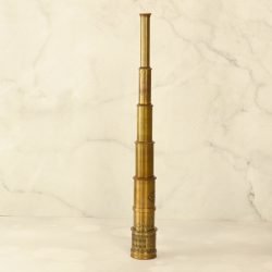 20" Victorian Marine Telescope Antique Brass | 5-Pipe Extendable, Achromatic Lens | Nautical Decor & Gift with Rosewood Box - Image 7