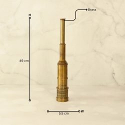 20" Victorian Marine Telescope Antique Brass | 5-Pipe Extendable, Achromatic Lens | Nautical Decor & Gift with Rosewood Box - Image 8