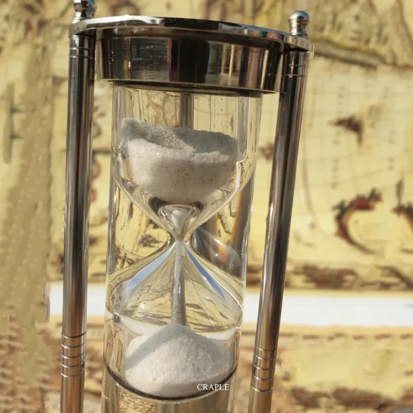 brass hourglass top