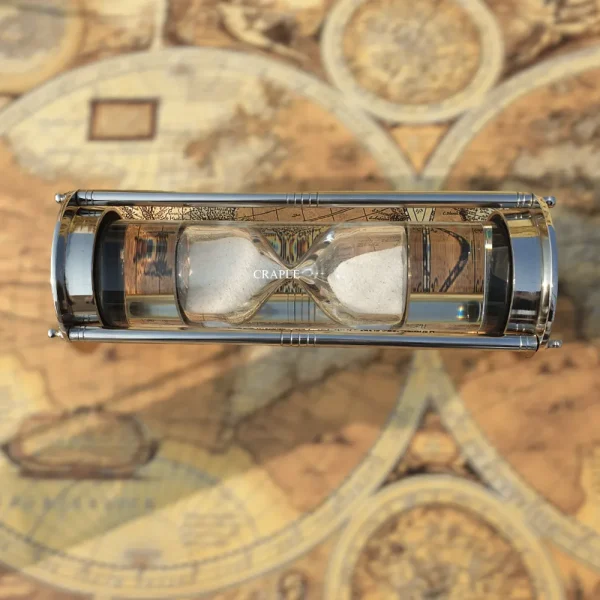 brass hourglass side