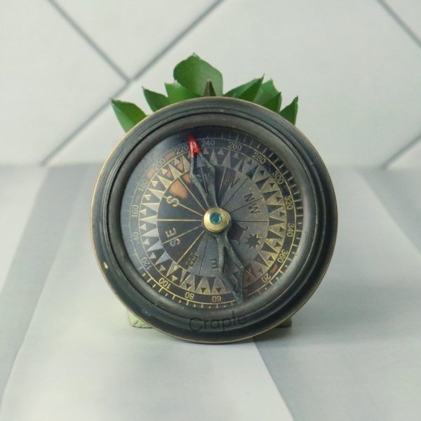 Titanic Black Antique Brass Compass | Handcrafted Precision, Anchor Detail | Collector's Maritime Keepsake & Gift - Image 5
