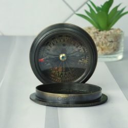 Titanic Black Antique Brass Compass | Handcrafted Precision, Anchor Detail | Collector's Maritime Keepsake & Gift - Image 4