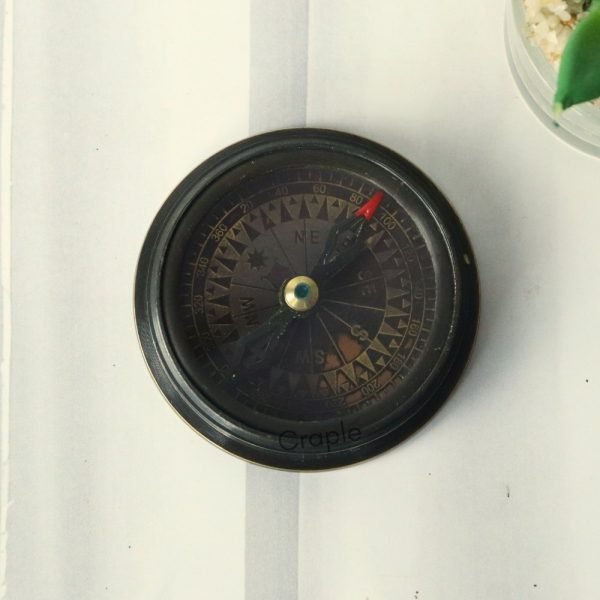Titanic Black Antique Brass Compass | Handcrafted Precision, Anchor Detail | Collector's Maritime Keepsake & Gift - Image 3