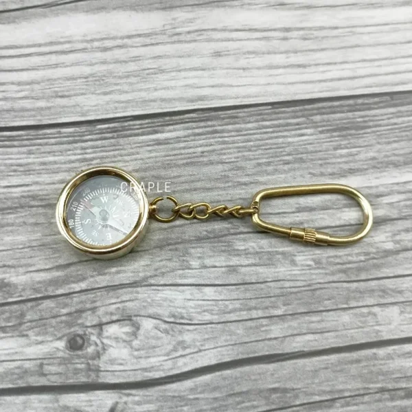Working Compass Keychain | Pocket Navigation Tool | Nautical Gift & Accessory - Image 8