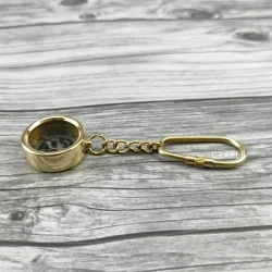 Working Compass Keychain | Pocket Navigation Tool | Nautical Gift & Accessory - Image 7