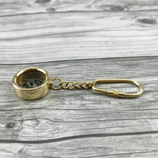Working Compass Keychain | Pocket Navigation Tool | Nautical Gift & Accessory - Image 7