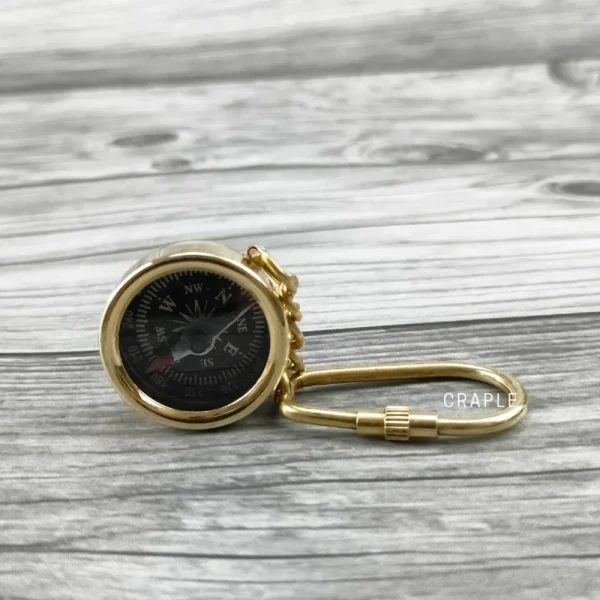 Working Compass Keychain | Pocket Navigation Tool | Nautical Gift & Accessory - Image 6