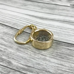 Working Compass Keychain | Pocket Navigation Tool | Nautical Gift & Accessory - Image 4