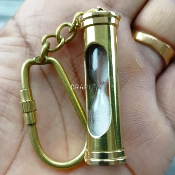 1 Second Sand Timer Keychain | Miniature Pocket Gift & Accessory - Image 1