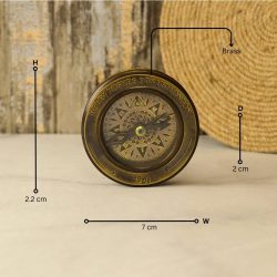 Sliding Magnifier Desk Compass | Antique Brass, Henry Hughes Son Style | Handcrafted Reading & Navigational Aid - Image 8