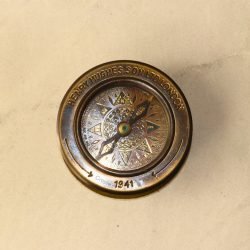 Sliding Magnifier Desk Compass | Antique Brass, Henry Hughes Son Style | Handcrafted Reading & Navigational Aid - Image 7