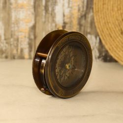 Sliding Magnifier Desk Compass | Antique Brass, Henry Hughes Son Style | Handcrafted Reading & Navigational Aid - Image 6