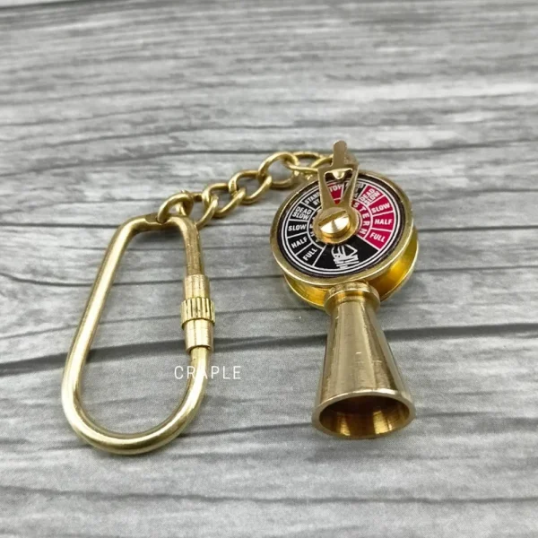Ship Telegraph Keychain | Miniature Replica, Detailed Face | Nautical Pocket Gift & Accessory - Image 2