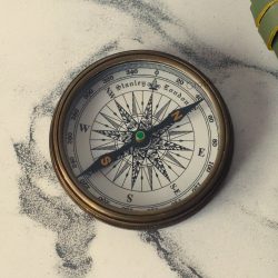 Antique Brass Compass with 40-Year Calendar | Wooden Box, Handcrafted | Collector's & Executive Gift - Image 8