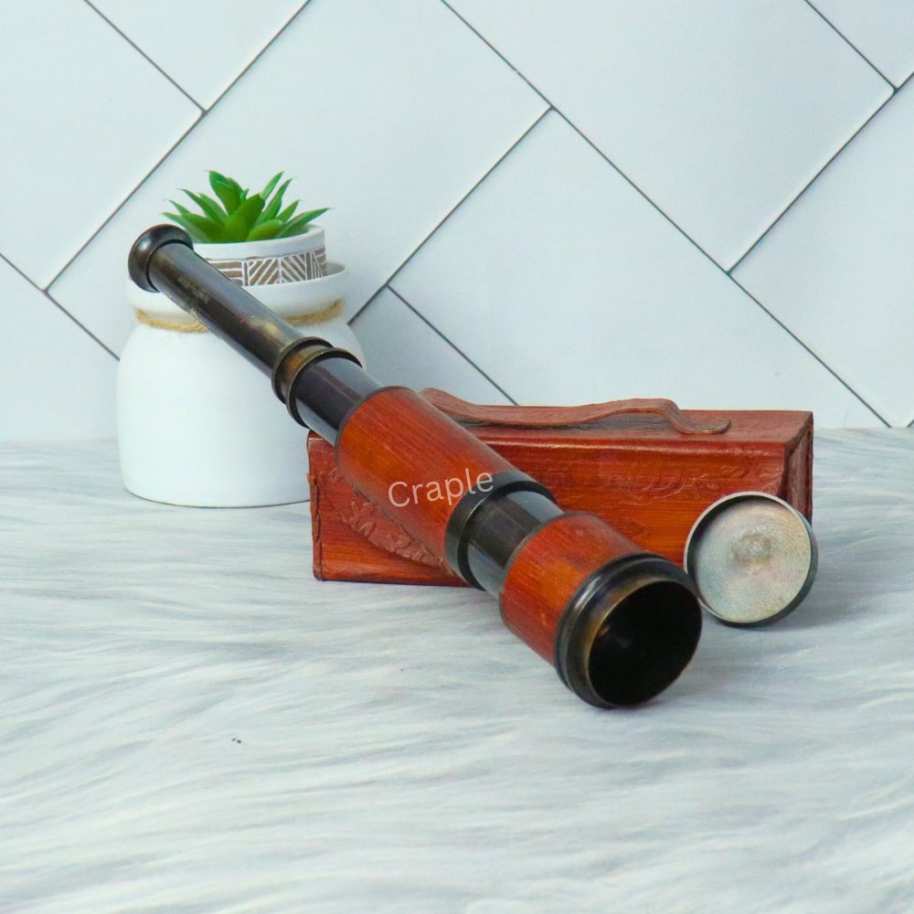 Antique Brass Telescope