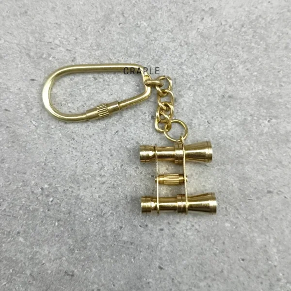 Brass Binocular Keychain | Detailed Replica | Pocket Gift & Accessory - Image 4