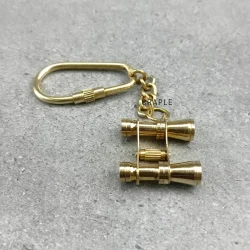 Brass Binocular Keychain | Detailed Replica | Pocket Gift & Accessory