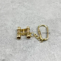 Brass Binocular Keychain | Detailed Replica | Pocket Gift & Accessory - Image 2