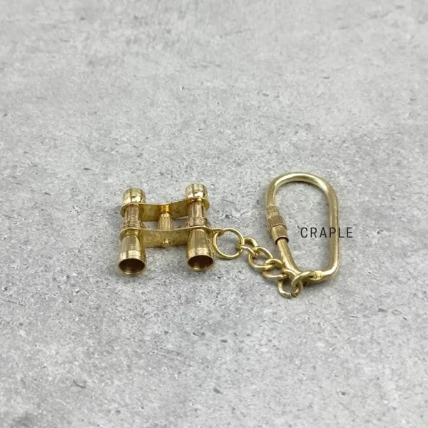 Brass Binocular Keychain | Detailed Replica | Pocket Gift & Accessory - Image 2