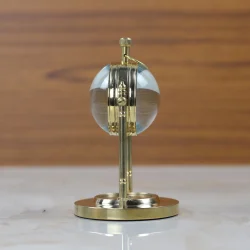 Brass Table Watch Vintage Charm & Compass Base - Image 3