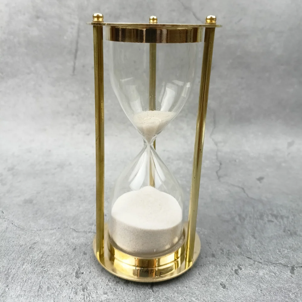 Golden Brass Hourglass