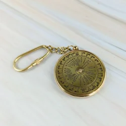 100 Year Calendar Keychain | World Time Reference, Nautical | Unique Pocket Gift & Accessory - Image 2