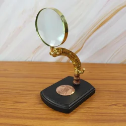 Brass Table Magnifying Glass - Image 3