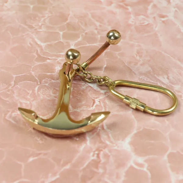 Brass Anchor Keychain | Classic Nautical Design | Durable Accessory & Marine Gift - Image 4