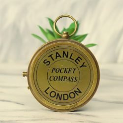 Stanley London Style Pocket Compass | Antique Brass, Handcrafted Precision, Needle Lock Switch | Vintage Navigational Gift - Image 6