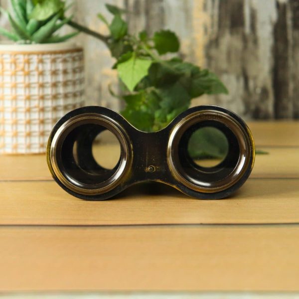 Antique Brass Engraved Binoculars | Adjustable Dual Focus | Vintage Decor & Collector's Gift with Leather Cover - Image 5