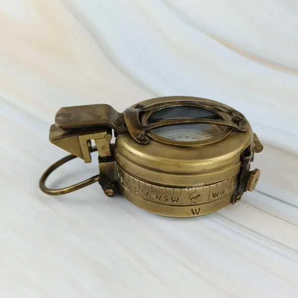Vintage Brass British WW2 Prismatic Compass - Image 3
