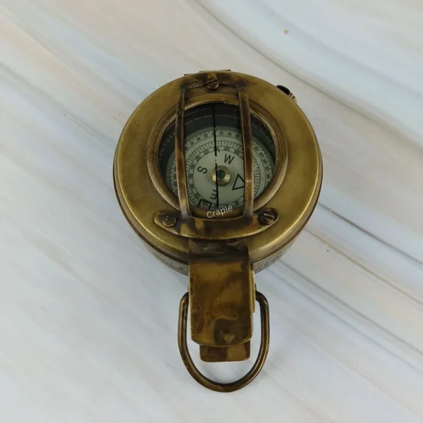 Vintage Brass British WW2 Prismatic Compass - Image 5