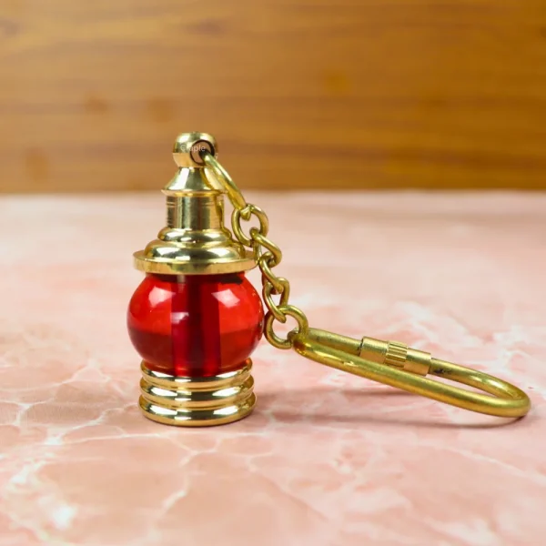 Vintage Ship Lantern Keychain