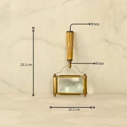Fluted Handle Rectangular Magnifier | Antique or Shiny Finish | Wide View Reading Aid & Desk Decor - Image 5