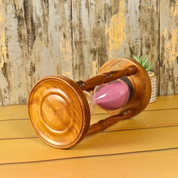1 Hour Rosewood Hourglass - Image 2