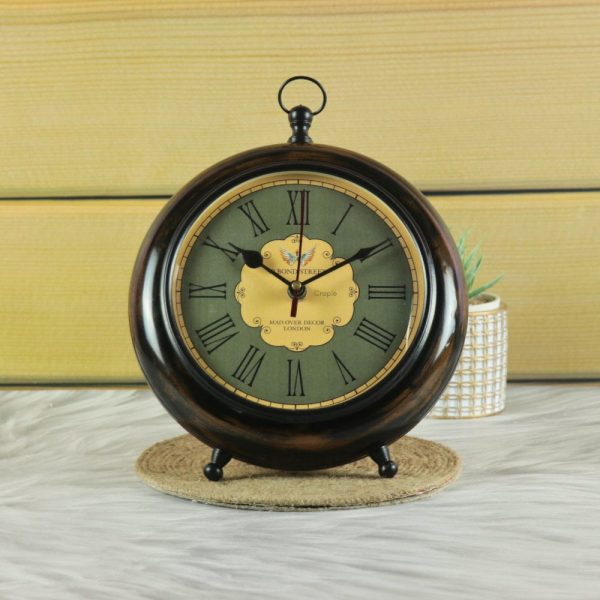 49 Bond Street Wood Table Clock (3)