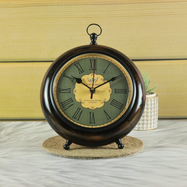 49 Bond Street Wood Table Clock (3)