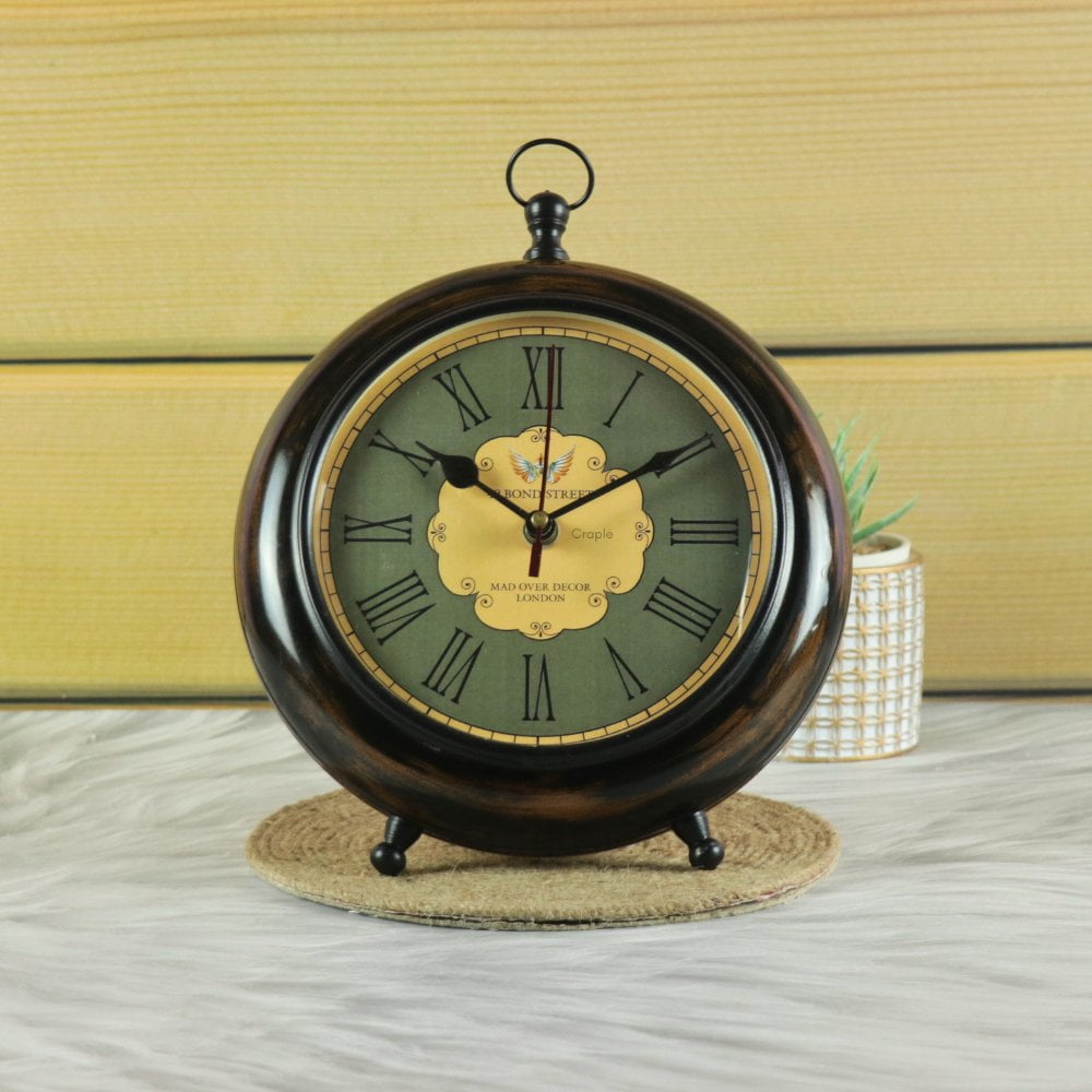49 Bond Street Wood Table Clock (3)