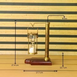 Stunning Hanging Brass Hourglass, Vintage Style, Rare Find, Nautical Sand clock - Image 7