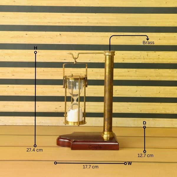 Stunning Hanging Brass Hourglass, Vintage Style, Rare Find, Nautical Sand clock - Image 7