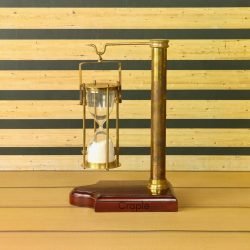 Hanging Brass Hourglass