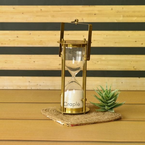 Stunning Hanging Brass Hourglass, Vintage Style, Rare Find, Nautical Sand clock - Image 4